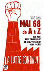 Couverture Mai 68 de A à Z : 100 mots pour comprendre le bouleversement de la société